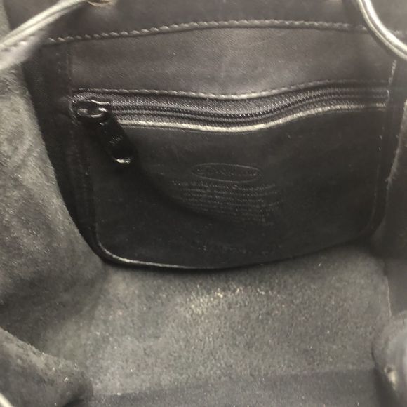 Brighton Leather drawstring bag w/silver - Picture 4 of 12